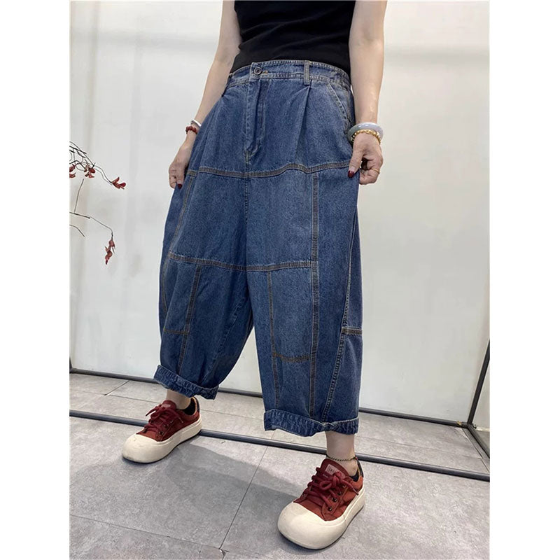 定番 7分丈 デニムサルエルパンツ デニムパンツ – Jojormaru