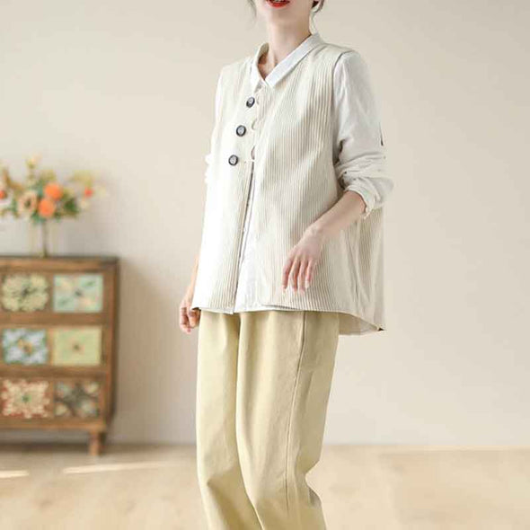 レディースベスト　表裏2way　ジャケット　羽織　合わせやすいアウター