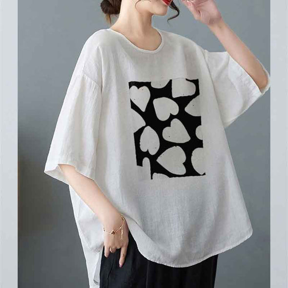 【S~4XL】大人かわいい　ゆるシルエット　色バリ豊か　半袖Tシャツ