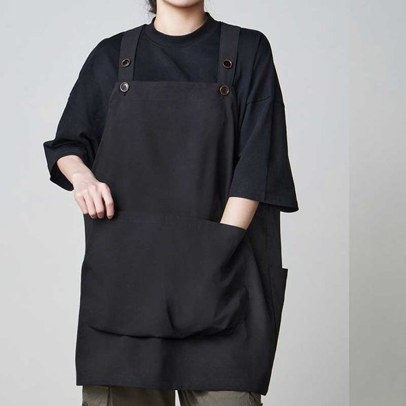 エプロン　かぶるタイプ　大き目ポケット　便利　飲食店　美容室　男女兼用　エプロン
