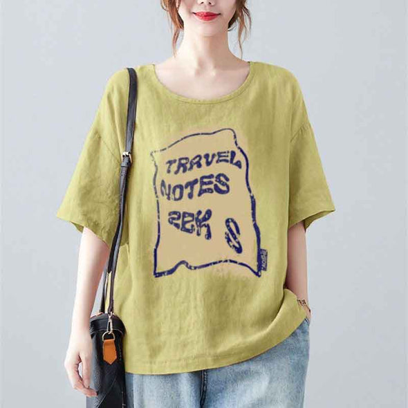 夏定番　色バリ豊か　プリント　かわいい　半袖　Tシャツ