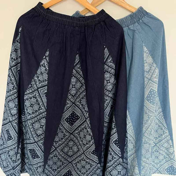 Ａラインスカート　ゴムウエスト　春夏コーデ　ロングスカート