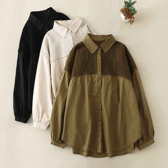 カジュアル　切り替え　秋新作　長袖　レディースシャツ　