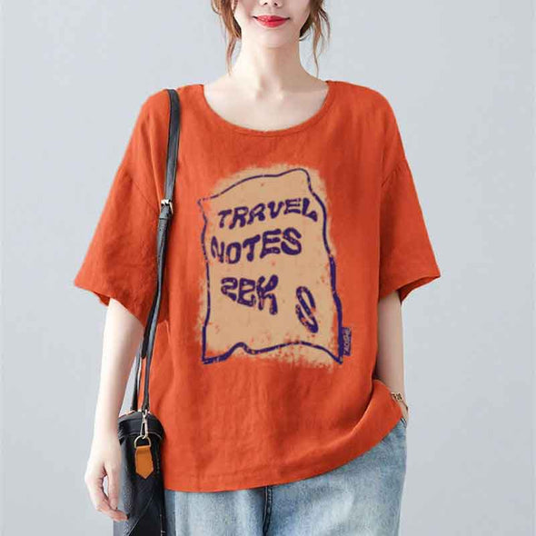 夏定番　色バリ豊か　プリント　かわいい　半袖　Tシャツ