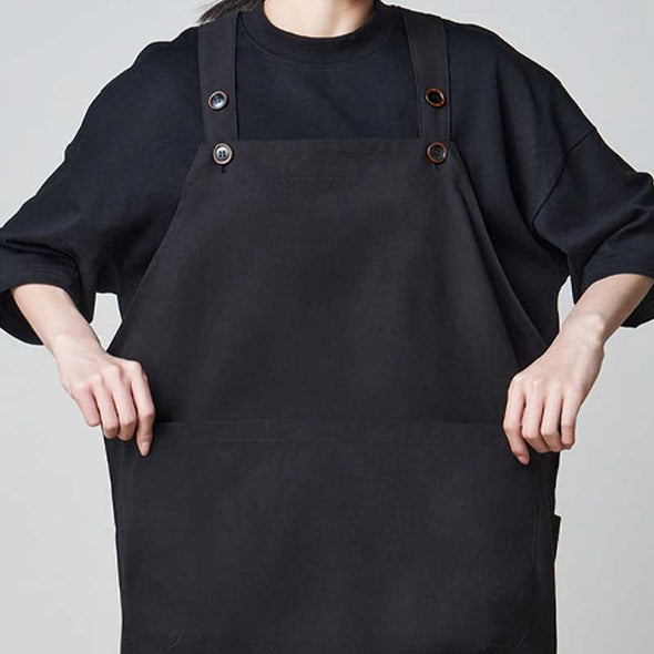 エプロン　かぶるタイプ　大き目ポケット　便利　飲食店　美容室　男女兼用　エプロン