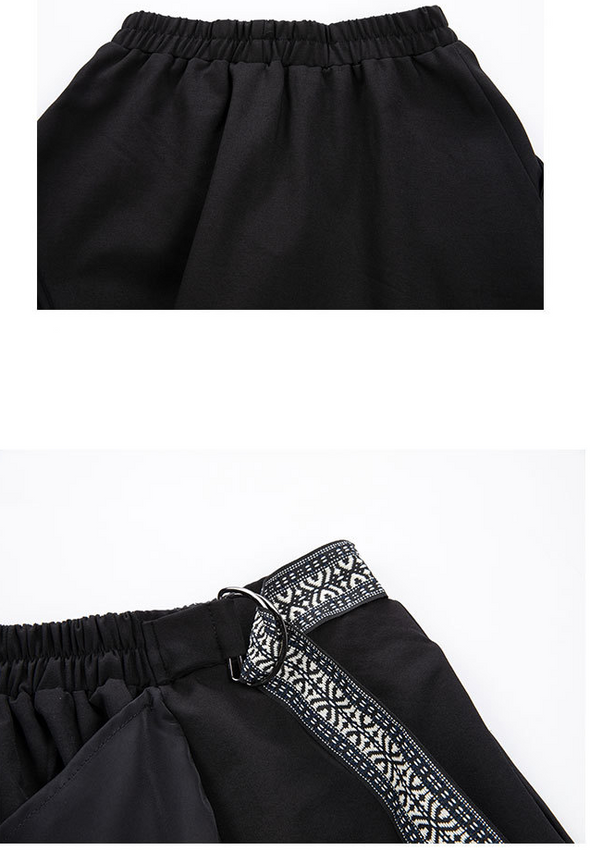 韓国ファッション　大人カジュアル　Aライン　ロングスカート