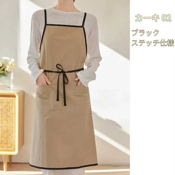 エプロン おしゃれ 撥水 エプロン 大きいサイズ かわいい 大人 エプロン かぶるだけ かわいい ロング 保育士 ナチュラル 北欧 カフェ 韓国 無地 シンプル レストラン 美容師 エステ レディース ワークエプロン 母の日
