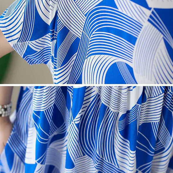 夏定番　大人かわいい　ロング丈　ワンピース