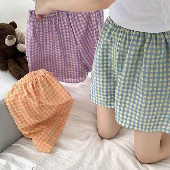 人気　お得　ルームウエア　部屋着　チェック柄　かわいい　楽ちん　