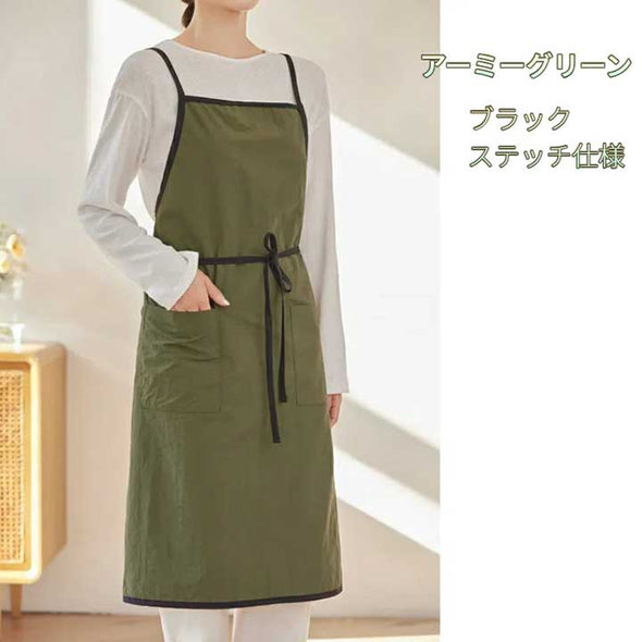 エプロン おしゃれ 撥水 エプロン 大きいサイズ かわいい 大人 エプロン かぶるだけ かわいい ロング 保育士 ナチュラル 北欧 カフェ 韓国 無地 シンプル レストラン 美容師 エステ レディース ワークエプロン 母の日