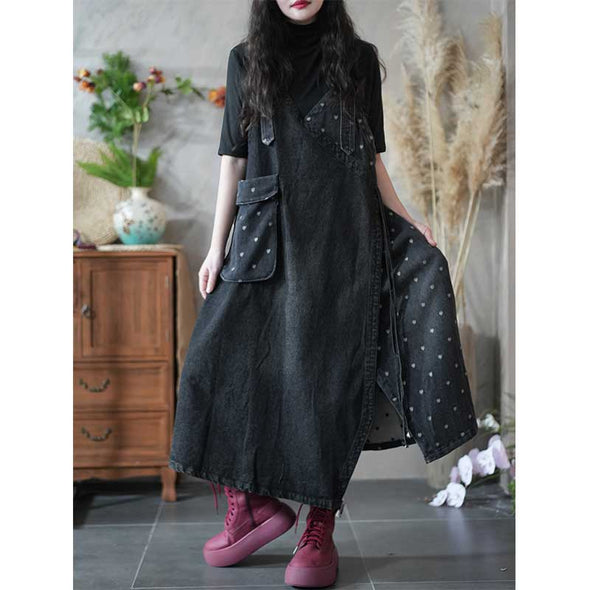 人気新作　大人かわいい　デニムワンピース　数量限定　大き目ポケット　かわいい　おしゃれ