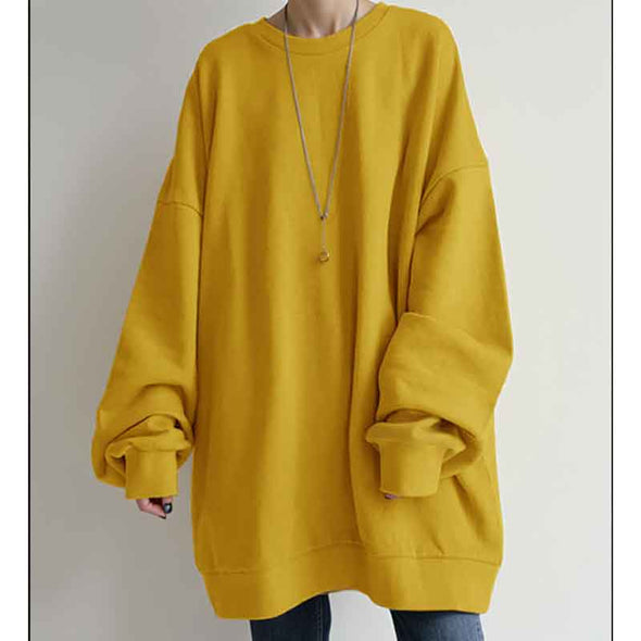 【新色追加】シンプル無地　春秋冬　ゆるシルエット　定番トレーナー・パーカー　人気トップス