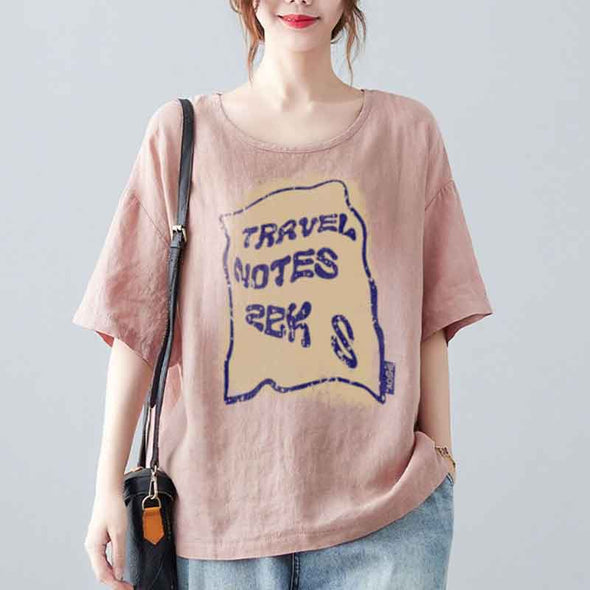 夏定番　色バリ豊か　プリント　かわいい　半袖　Tシャツ