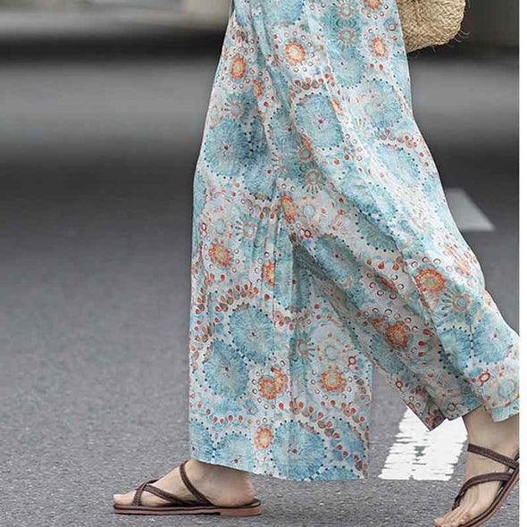 かわいい　ワイド風　ガウチョパンツ