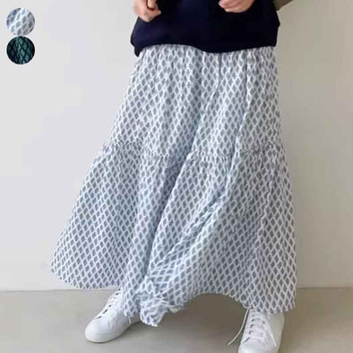 大人かわいい　Aライン　ロング丈　スカート