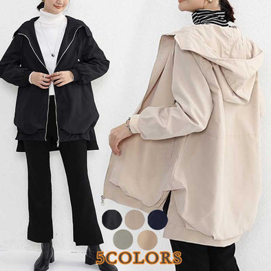 シンプルカジュアル　多色展開　ジャケットコート　トレンド　レディースアウター