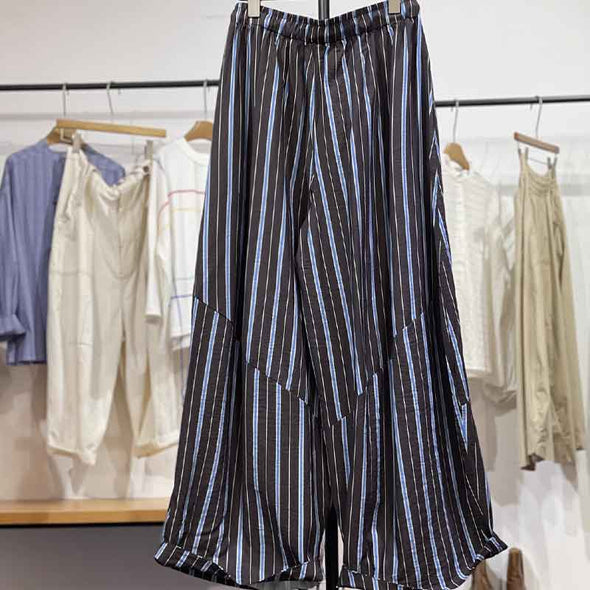 大人カジュアル　ワイド風　ガウチョパンツ　とろみ　楽ちんパンツ