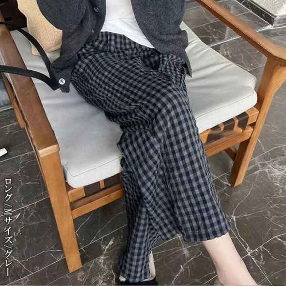 人気　お得　ルームウエア　部屋着　チェック柄　かわいい　楽ちん　