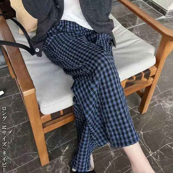 人気　お得　ルームウエア　部屋着　チェック柄　かわいい　楽ちん　
