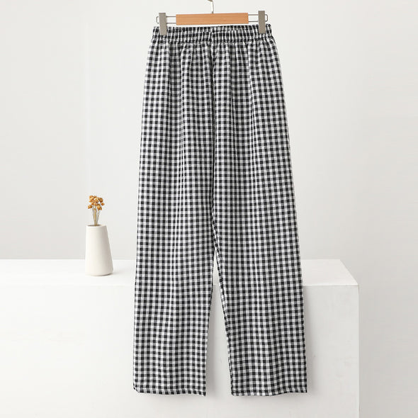 人気　お得　ルームウエア　部屋着　チェック柄　かわいい　楽ちん　