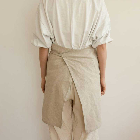 シンプル　無地　前掛け　家事　料理　飲食店　