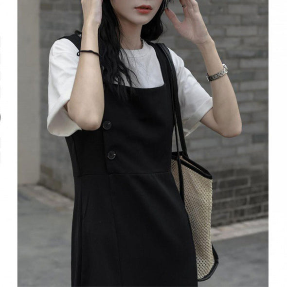 【S~XL】韓国ファッション　デニムサロペット　オールインワン