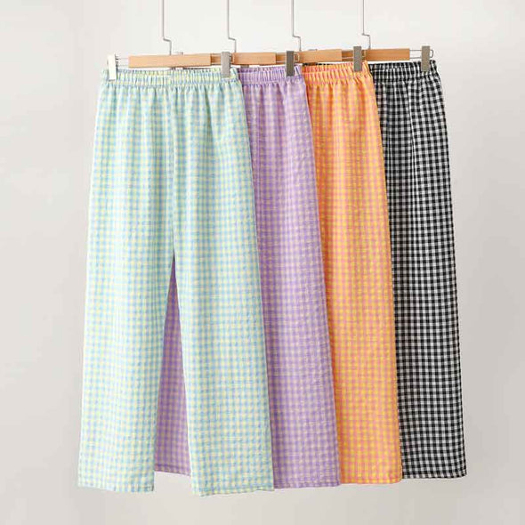 人気　お得　ルームウエア　部屋着　チェック柄　かわいい　楽ちん　