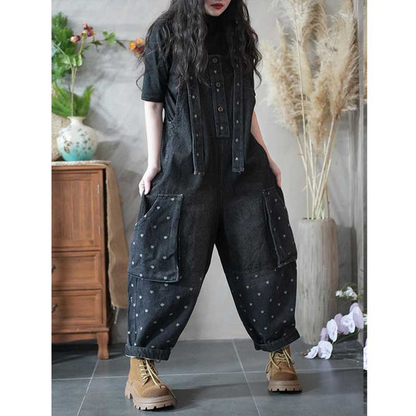 大人気　待望の一着　デニムサロペット　ワイド風　かわいい　おしゃれ　サロペット　デニムパンツ　数量限定