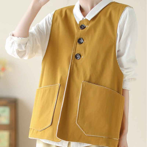 レディースベスト　表裏2way　ジャケット　羽織　合わせやすいアウター