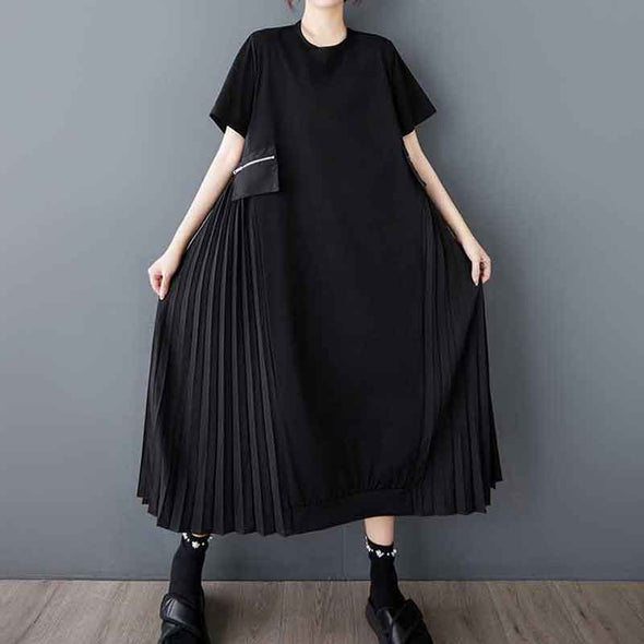 シンプルカジュアル　Ａライン　体型カバー　ロングワンピース