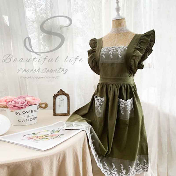 北欧風　家事　おしゃれ　エプロン　かわいい　