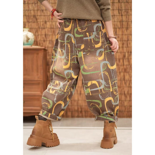 大人カジュアル　ワイド風　デニムパンツ　