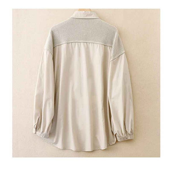 カジュアル　切り替え　秋新作　長袖　レディースシャツ　