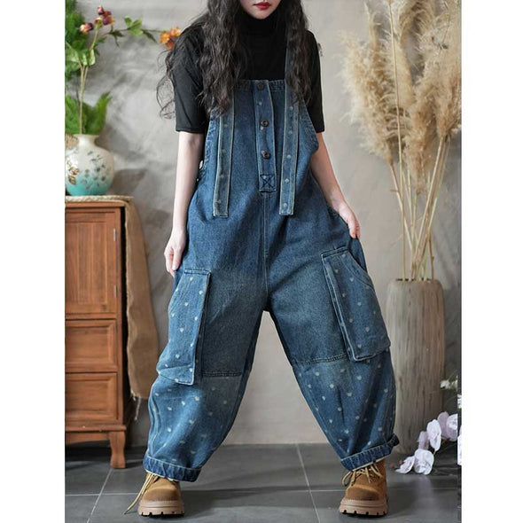 大人気　待望の一着　デニムサロペット　ワイド風　かわいい　おしゃれ　サロペット　デニムパンツ　数量限定