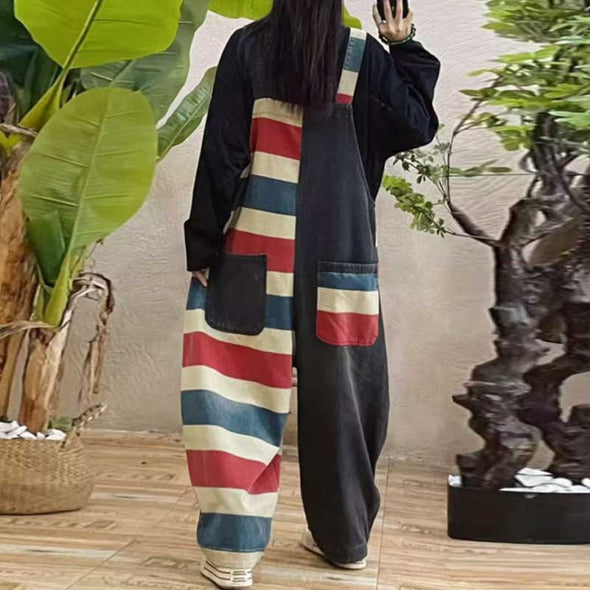 大人かわいい　切り替え　ワイド風　デニムサロペット　人気　ワイド風