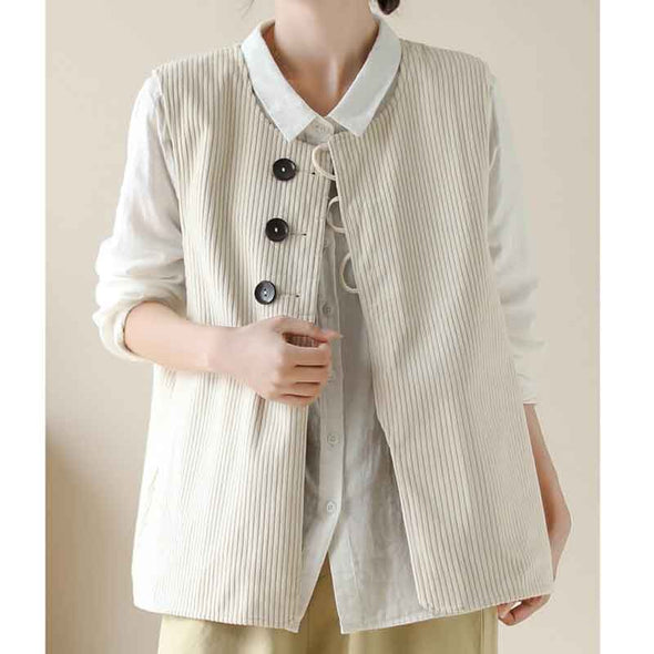 レディースベスト　表裏2way　ジャケット　羽織　合わせやすいアウター
