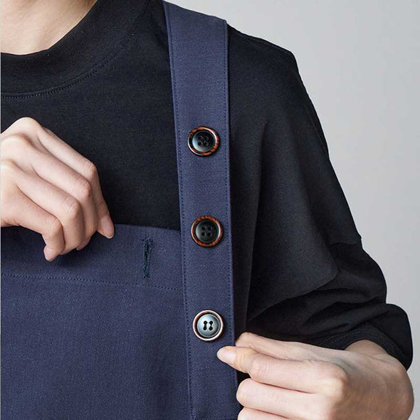 エプロン　かぶるタイプ　大き目ポケット　便利　飲食店　美容室　男女兼用　エプロン