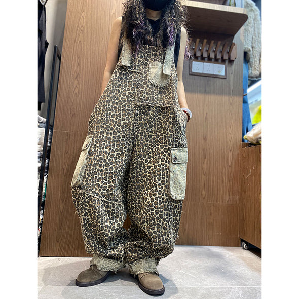 数量限定【2026トレンド】レオパード柄 ヒョウ柄 ワイドバルーン風