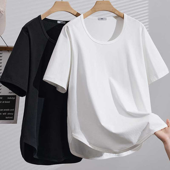 大人カジュアル　ビッグシルエット　ストライプ　夏　Tシャツ