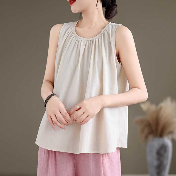 大人カジュアル　夏定番　タンクトップ　