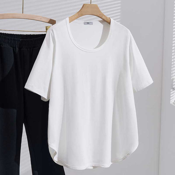 大人カジュアル　ビッグシルエット　ストライプ　夏　Tシャツ