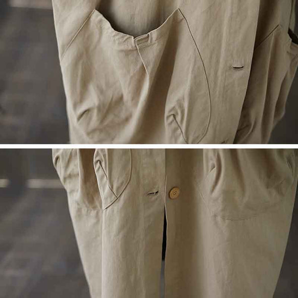 シンプルカジュアル　トレンチコート　羽織　アウター　フード付き　秋冬コーデ　コート