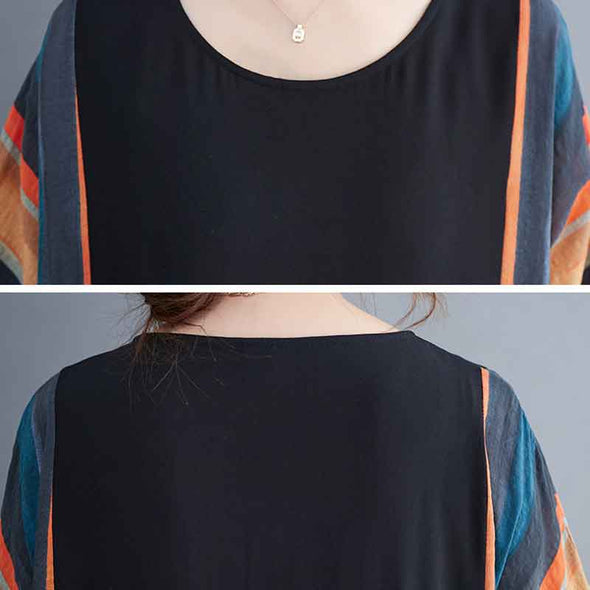 大人カジュアル　楽ちん　ロング丈　着痩せ効果　ワンピース