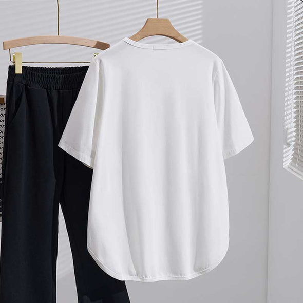 大人カジュアル　ビッグシルエット　ストライプ　夏　Tシャツ