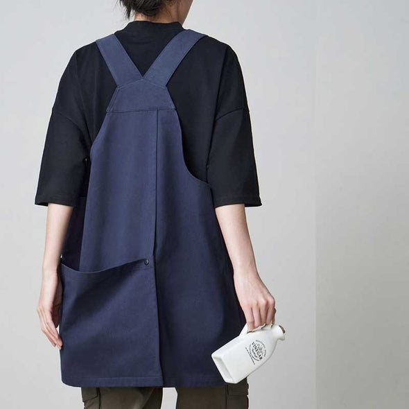 エプロン　かぶるタイプ　大き目ポケット　便利　飲食店　美容室　男女兼用　エプロン