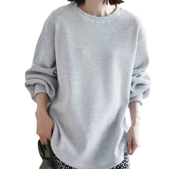 多色展開　無地　コーデしやすい一枚　ゆるシルエット　ラクチン　ぬけ感　トレーナー　