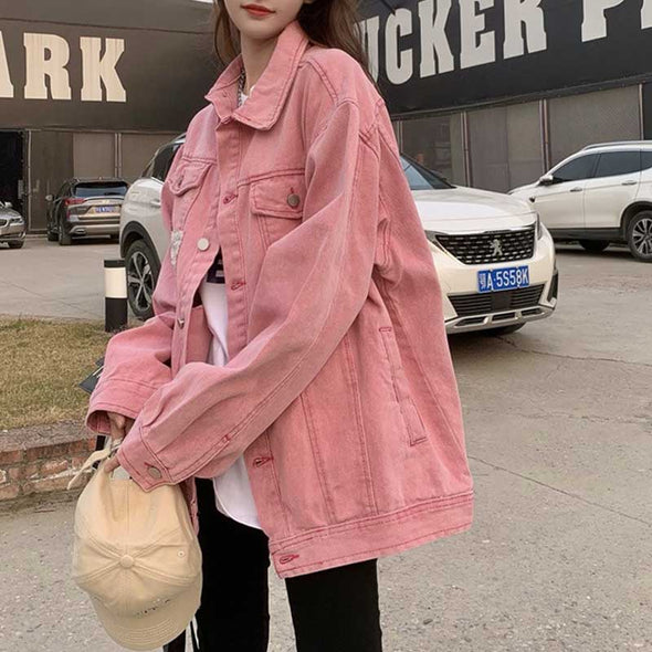 おしゃれデニムジャケット　韓国ファッション　レディースジャケットコート　アウター　人気ジャケット