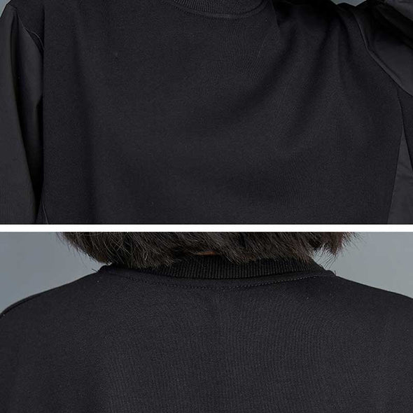 膝丈ワンピース　フレア裾　長袖　秋コーデ　かわいい　ブラック　ゆったりサイズ　おしゃれワンピース