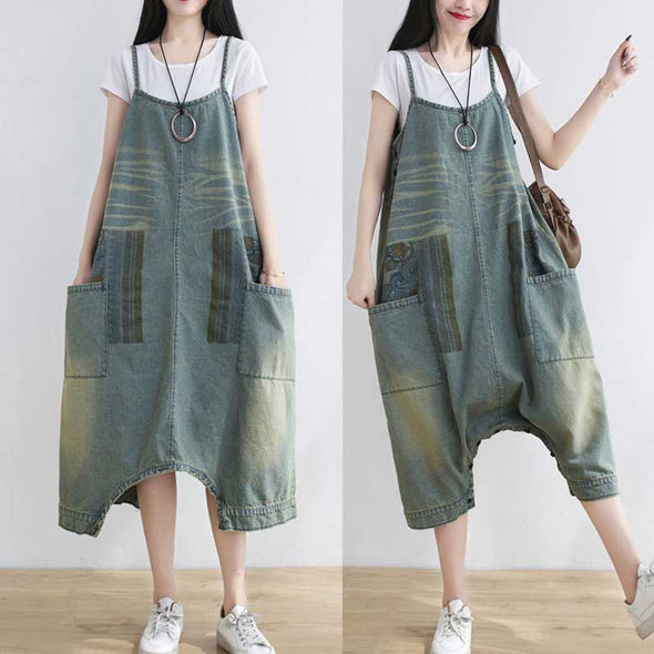 韓国ファッション　切替　おしゃれ2way　ジャンパースカート　かわいいサロペットワンピース