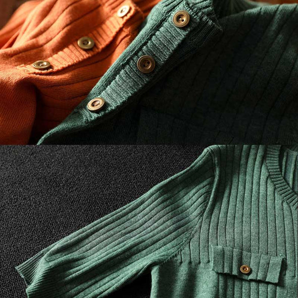 ニットセーター　秋コーデ　薄手　多色展開　7分袖　おしゃれトップス　合わせやすいニットセーター